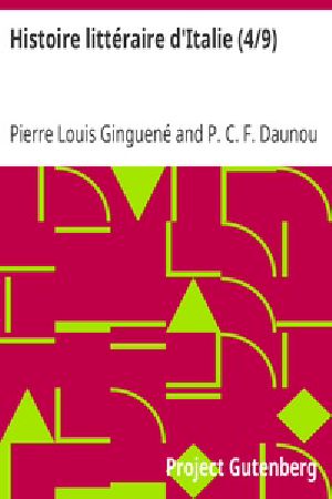 [Gutenberg 33184] • Histoire littéraire d'Italie (4/9)